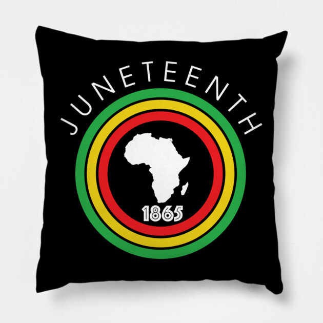 Juneteenth 1865, Black History Pillow by UrbanLifeApparel