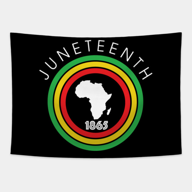Juneteenth 1865, Black History Tapestry by UrbanLifeApparel