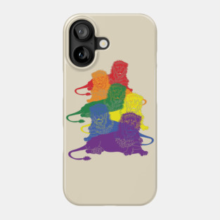 LGBT Gay Pride Lions 2 Phone Case
