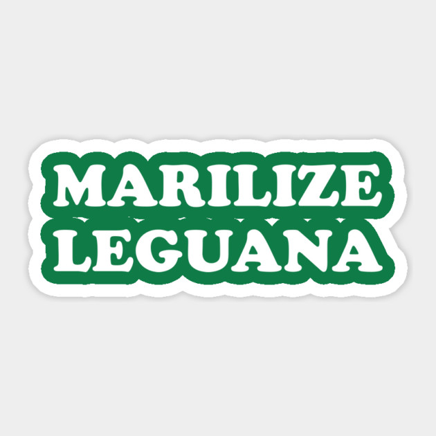Marilize Leguana Sticker by dumbshirts