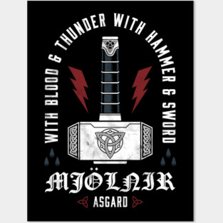 God of Thunder - Norse Mythology - Thor Posters and Art