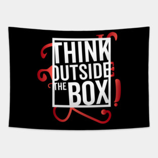 Think Outside the Box cool motivation Thinknig Tapestry