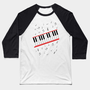 Beat It Michael Jackson piano shirt Baseball T-Shirt