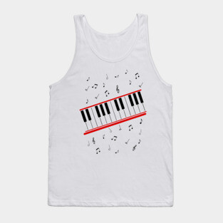 Beat It Michael Jackson piano shirt Tank Top