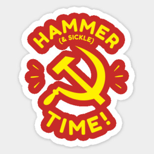 Hammer And Sickle Time Sticker
