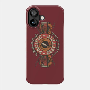 Pacific Electric Red Car Line 1901 Phone Case