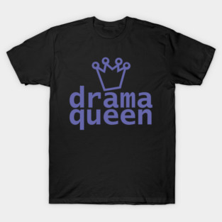 Periwinkle Drama Queen Typography T-Shirt