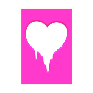 MELTY HEART INVERTED GRADIENT GREETING CARD T-Shirt