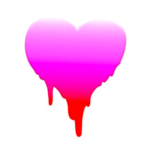 MELTY HEART GRADIENT GREETING CARD T-Shirt