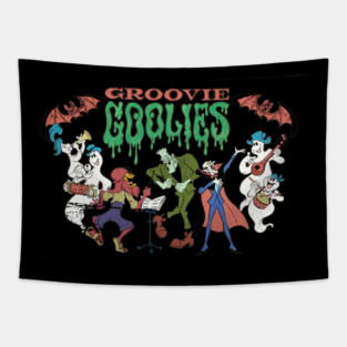 Vintage, Distressed Groovie Goolies Tapestry