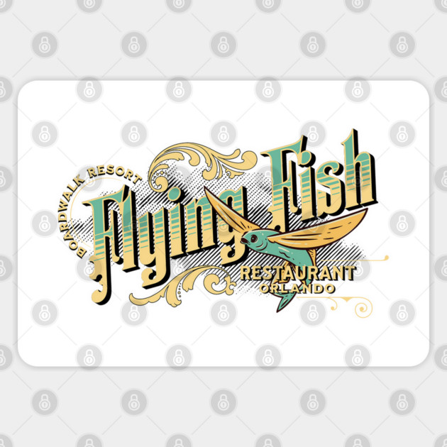 Flying Fish Restaurant Orlando at Boardwalk Resort in Florida Sticker by Joaddo