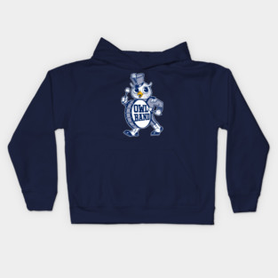 Vintage Rice Owl Marching Band Mascot Kids Hoodie