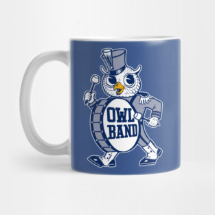 Vintage Rice Owl Marching Band Mascot Mug