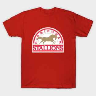 Birmingham Stallions Retro Logo Throwback Defunct Football 80’s T-Shirt
