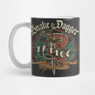 Snake & Dagger Tattoo 1976 Mug