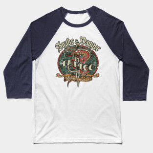 Snake & Dagger Tattoo 1976 Baseball T-Shirt
