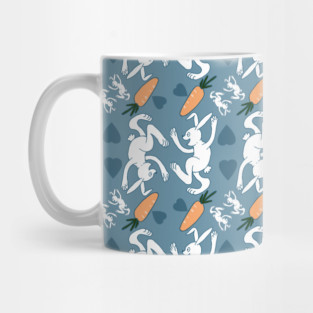 RABBIT DANCING JOYFULLY PATTERN Mug