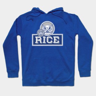 Vintage Rice Owl Mascot with Seal Logo Hoodie