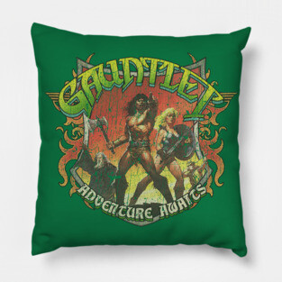 Gauntlet Adventure Awaits 1985 Pillow