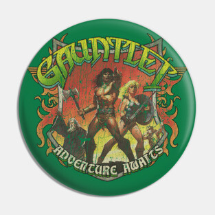 Gauntlet Adventure Awaits 1985 Pin