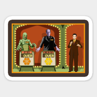 Double Over (Universal Monsters/Price is Right) Sticker