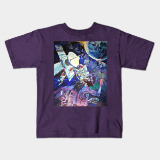 Spaceship Earth Mural Kids T-Shirt