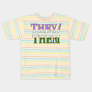 Genderqueer They/Them Kids T-Shirt