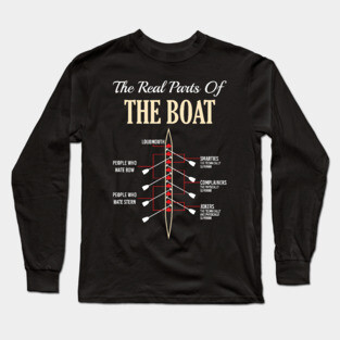 Funny Boating T-Shirt - Rowing Paddling Paddlers Shirts and Gifts Long Sleeve T-Shirt