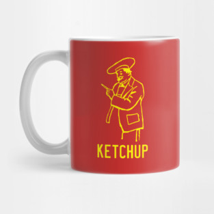 Retro Ketchup Bottle Mug