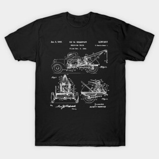 Wrecking Truck Patent 1943 wrecking truck gifts T-Shirt
