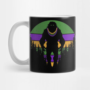 Bigfoot Mardi Gras Mug