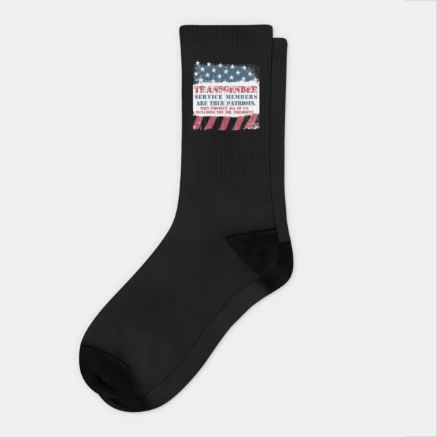 Transgender Military Are Patriots Too Mr. President Socks by creative