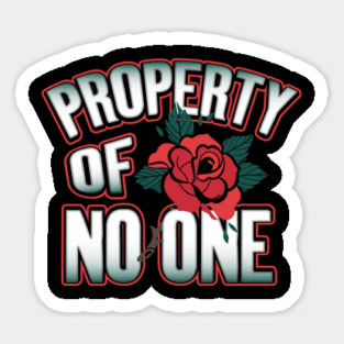 Property of No One Valentine Funny Humor Magnet