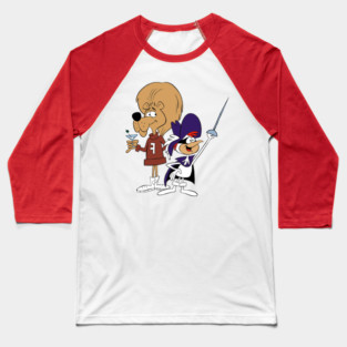 Super Chicken and Fred Baseball T-Shirt