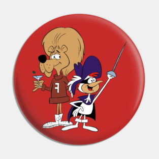 Super Chicken and Fred Pin