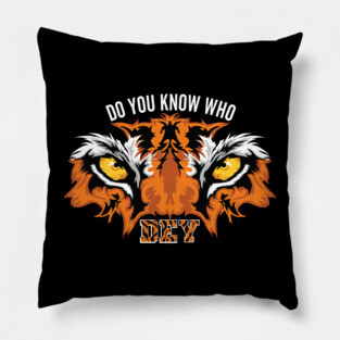 Who Dey Bengals Football Pillow