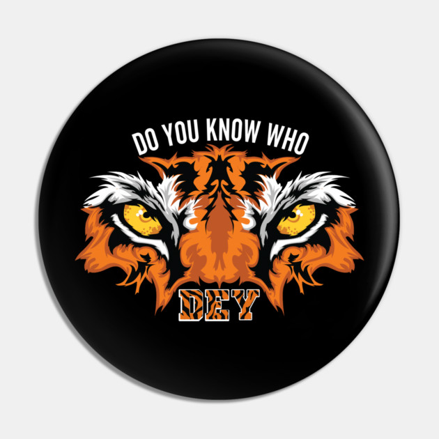 Who Dey Bengals Football Pin by DrollDrifter