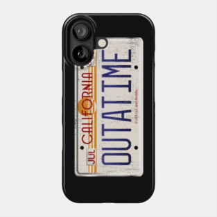 back to the future, license plate, outatime, Phone Case