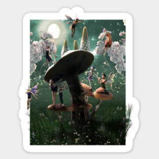 Fairy Mushroom Sticker