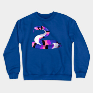 Genderfluid Snake Crewneck Sweatshirt