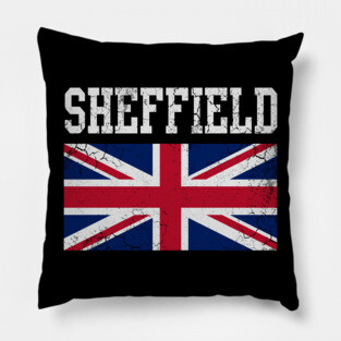 Sheffield United Kingdom Flag Pillow