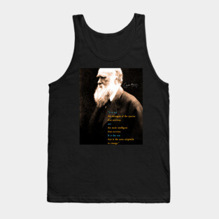Charles Darwin Quote Tank Top