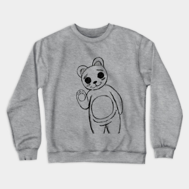 CUTE KUMA Crewneck Sweatshirt by droidmonkey