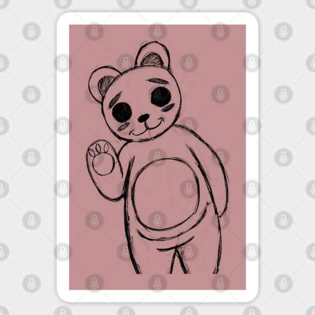 CUTE KUMA Sticker by droidmonkey
