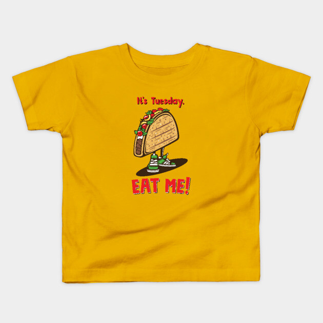 Taco Tuesday Red Taco Tuesday Kids T-Shirt TeePublic