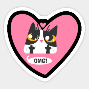 OMG! Cat t-shirt Magnet