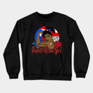 Puerto Rican Girl Crewneck Sweatshirt