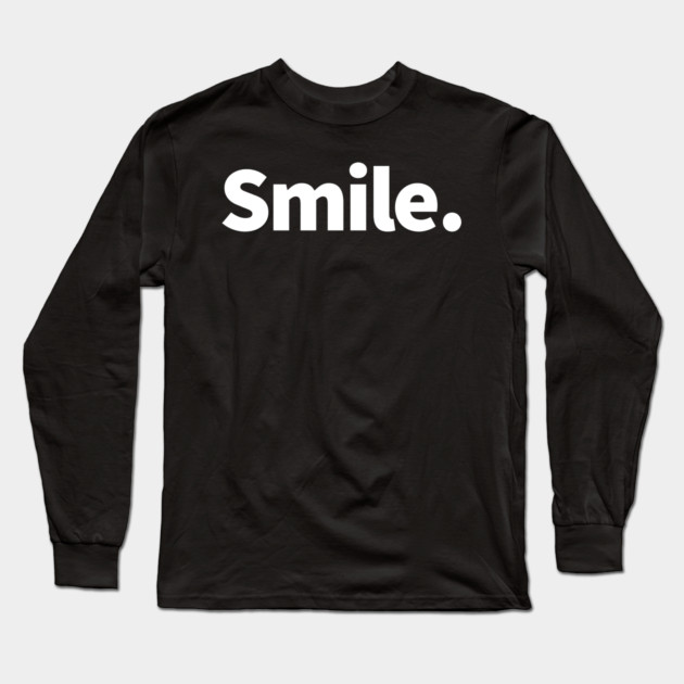 Smile Long Sleeve T-Shirt by alblais