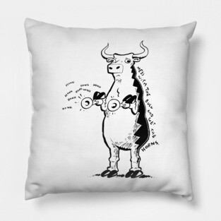 Mess with the bull Pillow