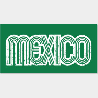 Mexico Retro logo - grunge Posters and Art